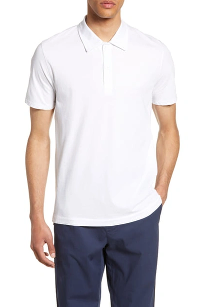 Shop Atm Anthony Thomas Melillo Short Sleeve Jersey Polo In White