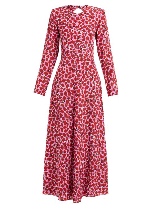 raey dress pink red