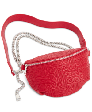 steve madden red belt bag