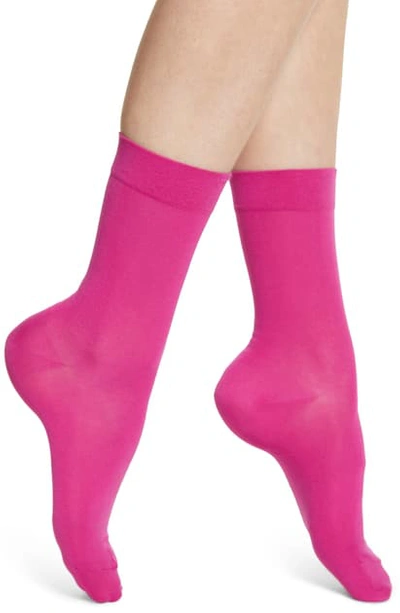Shop Falke Cotton Blend Trouser Socks In Pink