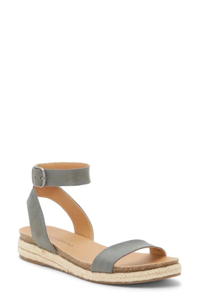 Shop Lucky Brand Garston Espadrille Sandal In Cloud Leather