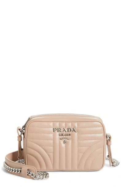 Shop Prada Diagramme Camera Bag In Cipria