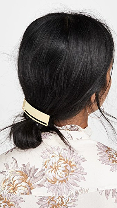 Shop Lelet Ny Slit Metal French Barrette In Gold