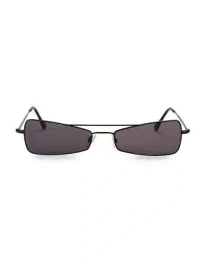 Shop Andy Wolf Kira 56mm Rectangular Sunglasses In Black