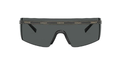 Shop Versace Man Sunglass Ve2208 In Dark Grey