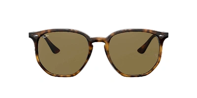 Ray Ban Rb4306 Sunglasses Tortoise Frame Brown Lenses 54-19 In Brown