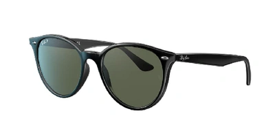 Ray Ban Phantos 53mm Polarized Round Sunglasses In Green