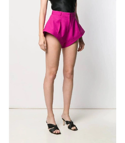 Shop Jacquemus Flare Tailored Shorts In Pink