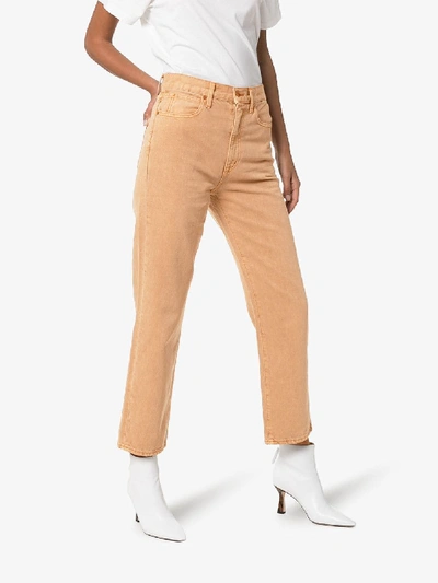 Shop Slvrlake Pioneer Flared High Rise Jeans In Neutrals