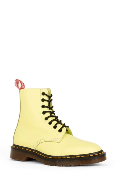 Shop Dr. Martens' X Undercover Limited Edition 1460 8-eye Boot In Pastel Yellow