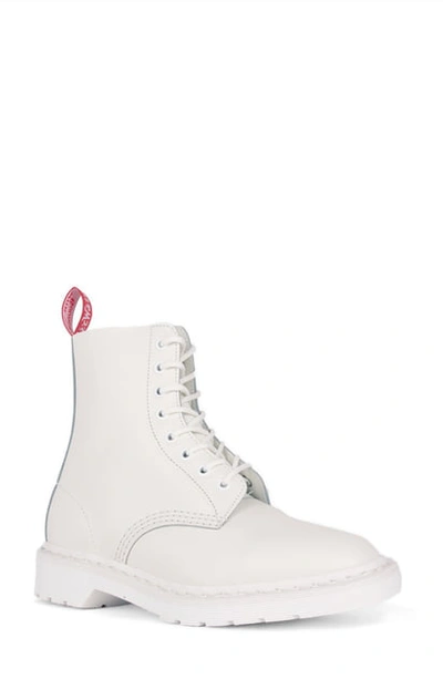 Shop Dr. Martens' X Undercover Limited Edition 1460 8-eye Boot In White Mono Leather