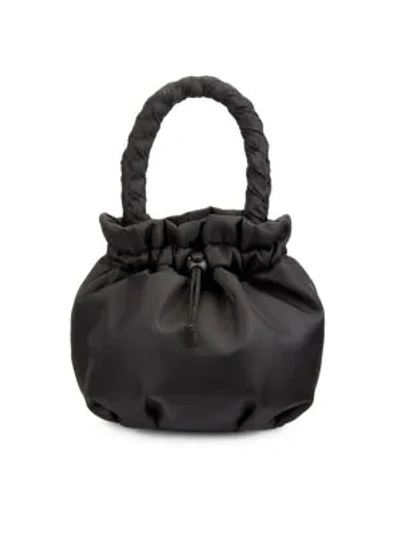 Shop Staud Stella Top Handle Bucket Bag In Black