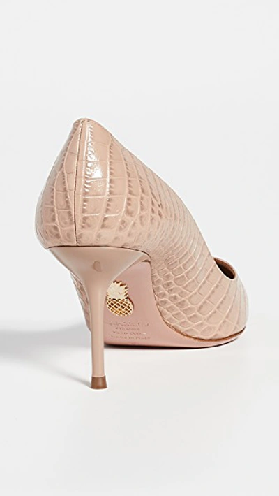 Shop Aquazzura Purist 75mm Pumps In Dark Nude