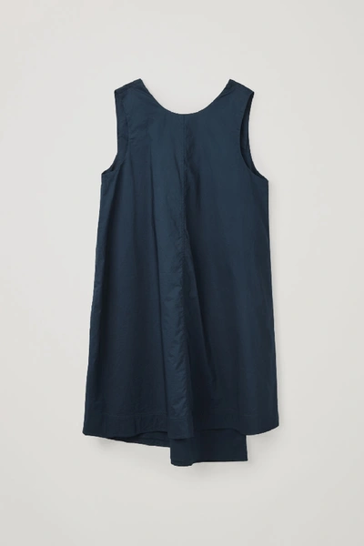 Shop Cos Double-layer Sleeveless Dress In Blue