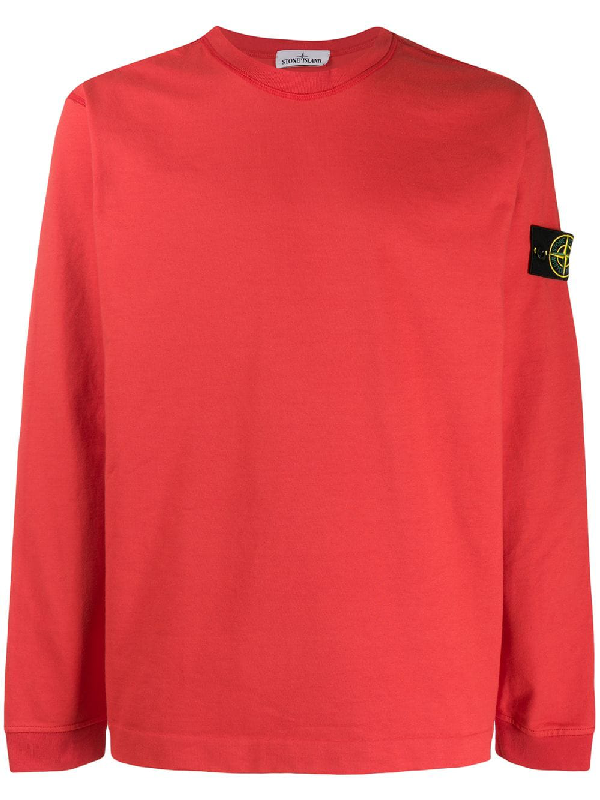 Stone Island Sweatshirt Mit Logo - Rot In Red | ModeSens