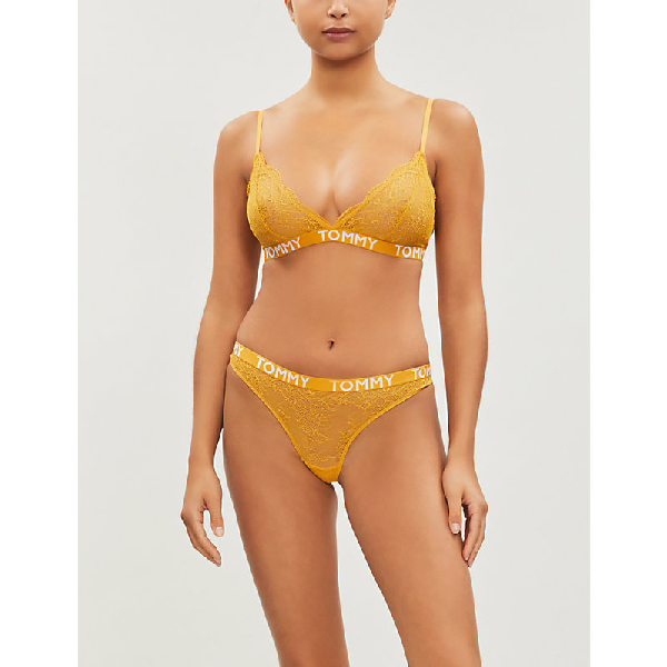 yellow tommy hilfiger bra