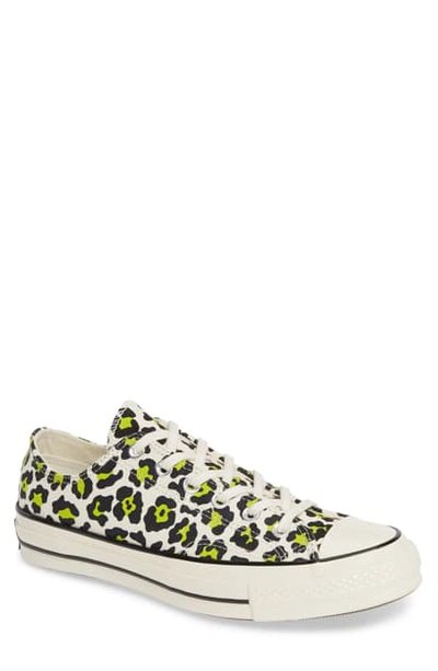 Shop Converse Chuck Taylor All Star 70 Low Top Sneaker In Egret/ Black/ Bold Lime