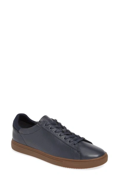 Shop Clae Bradley Sneaker In Deep Navy/ Navy Leather