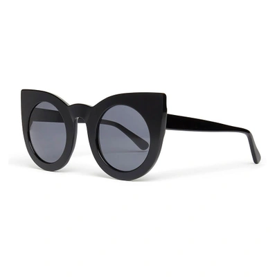 Shop Le Monde Beryl Black Capri Sunglasses