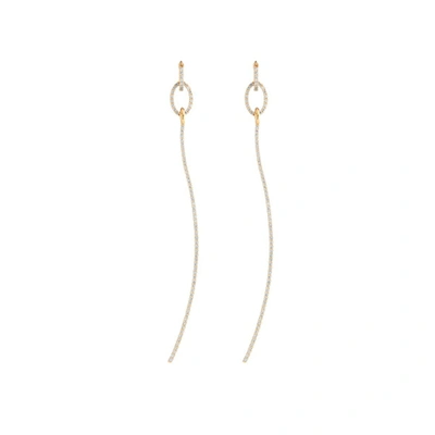 Shop Atelier Swarovski Arc-en-ciel Drop Earrings Swarovski Created Diamonds 18k Gold