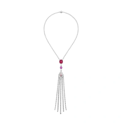 Shop Atelier Swarovski Flowering Fuchsia Pendant Necklace Swarovski Created Diamonds