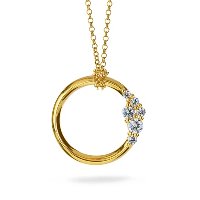 Shop Atelier Swarovski Glacial Medium Necklace 18k Yellow Gold