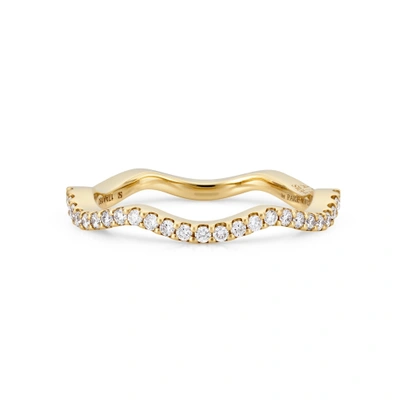 Shop Atelier Swarovski Arc-en-ciel Thin Band Ring Swarovski Created Diamonds Size 55