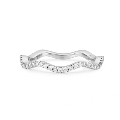 Shop Atelier Swarovski Arc-en-ciel Thin Band Ring Swarovski Created Diamonds Size 52