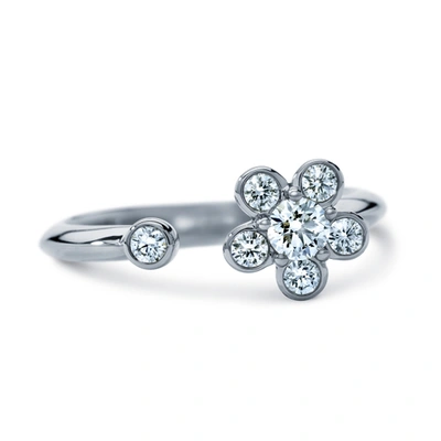 Shop Atelier Swarovski Bloom Ring Swarovski Created Diamonds Silver