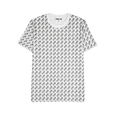 Shop Mcq By Alexander Mcqueen White Logo-print Cotton T-shirt
