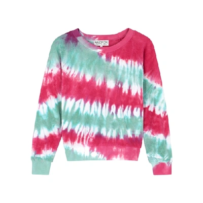 Shop Wildfox Tie-dye Terrycloth Sweatshirt