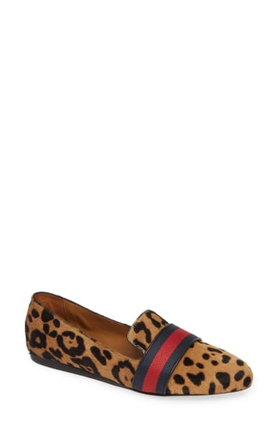 Shop Veronica Beard Griffin Pointy Toe Loafer In Brown Leopard