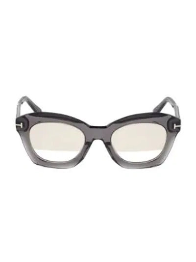Shop Tom Ford Women's Bardot 53mm Cat Eye Sunglasses In Grey