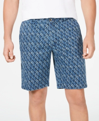 Shop Tommy Bahama Men's Oh My Geo 10" Stretch Geo-print Shorts In Blue