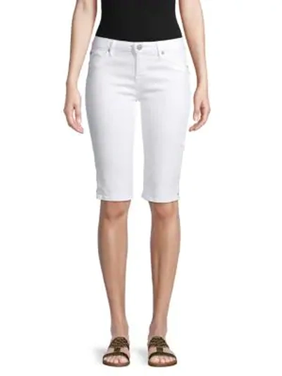 Shop Hudson Knee Jean Shorts In White