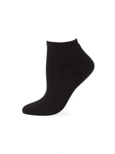 Shop Falke Cosy Sneaker Socks In Black