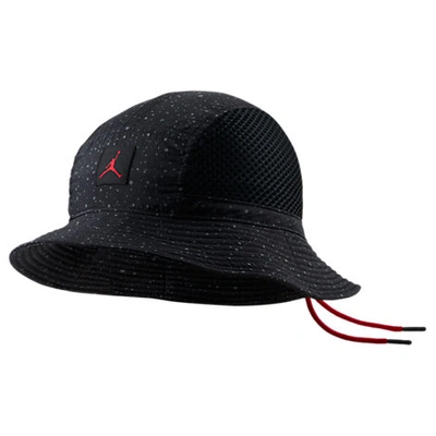 Shop Nike Jordan Jordan Poolside Bucket Hat In Black Size Large/x-large Polyester