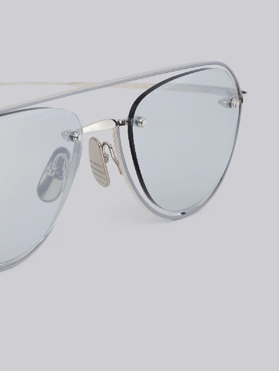 Thom Browne Eyewear TBS112 pilot-frame Sunglasses - Farfetch