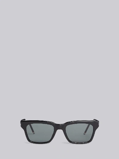 Shop Thom Browne Eyewear Tb418 - Black Wayferer Sunglasses