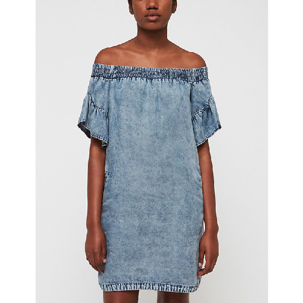 all saints denim dress