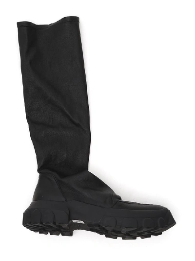 Shop Rick Owens Draped Sock Boots In Black