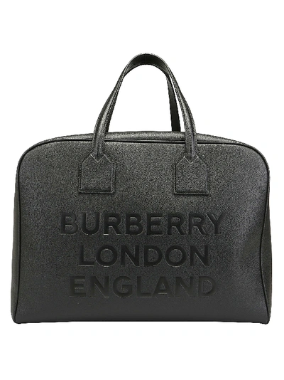 Shop Burberry Travel Bag In Black