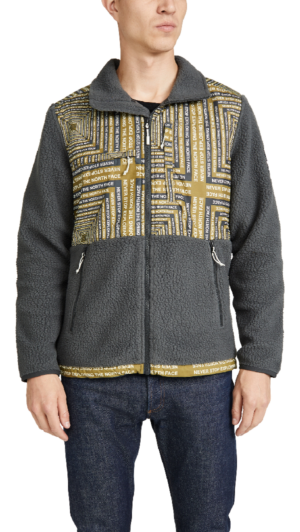 north face denali grey