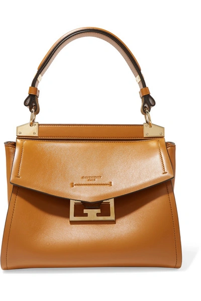 Shop Givenchy Mystic Small Leather Tote In Camel