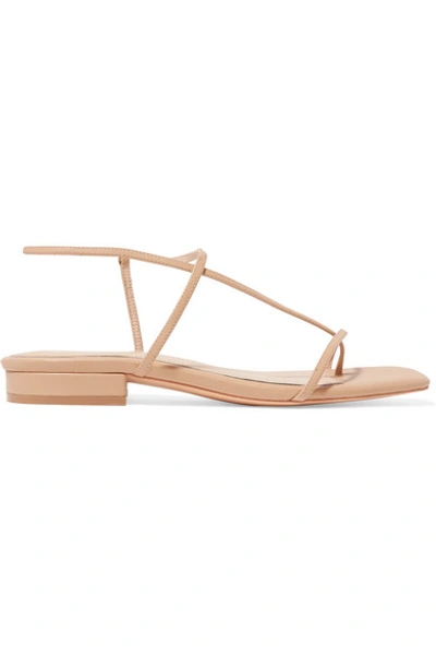 Shop Studio Amelia 1.2 Leather Sandals In Neutral