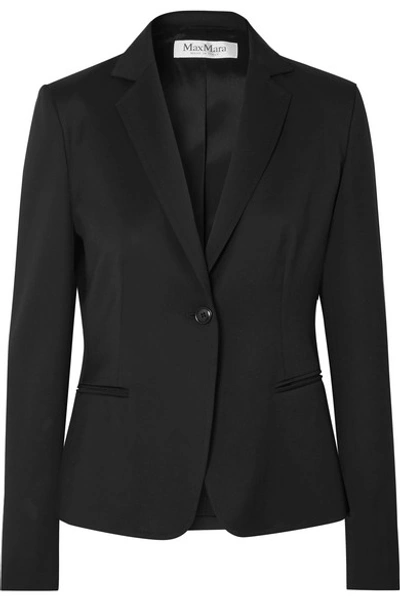 Shop Max Mara Antonia Wool Blazer In Black