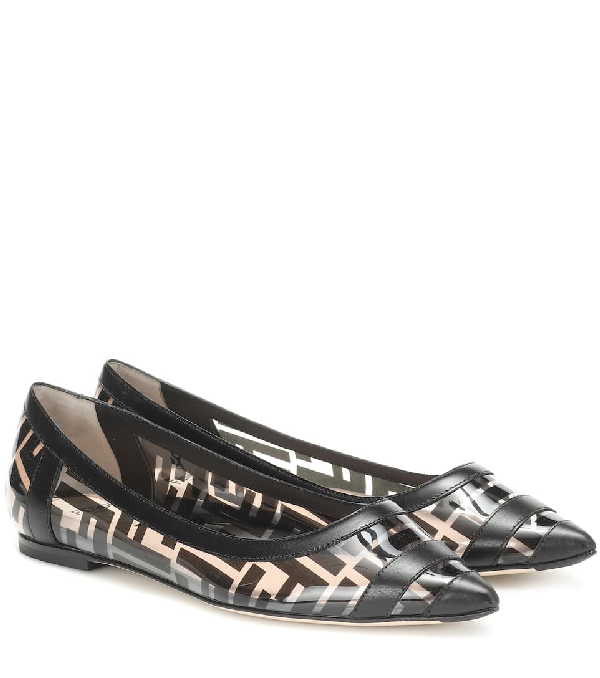 fendi pointed toe flats