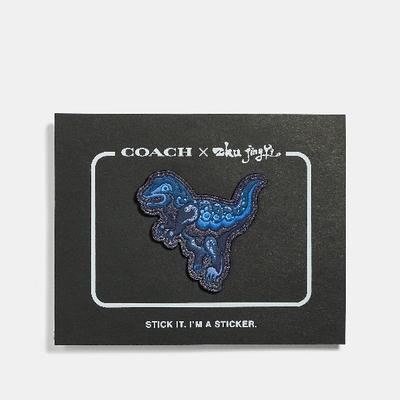 Shop Coach Rexy By Zhu Jingyi Sticker In Black