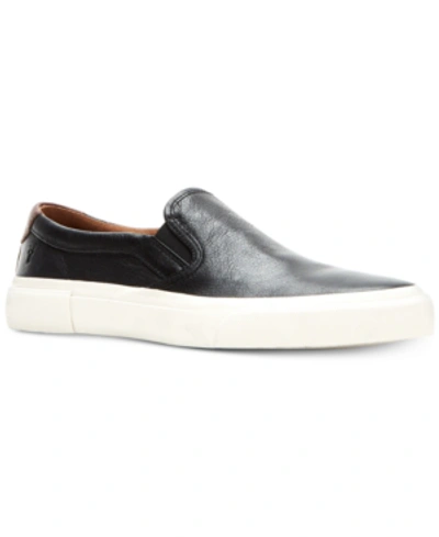 Shop Frye Men's Ludlow Slip-on Sneakers Men's Shoes In Black/white