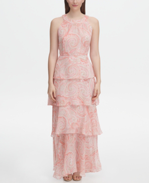 tommy hilfiger tiered maxi dress